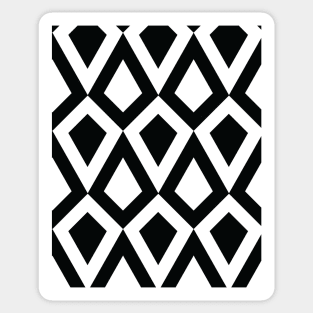 Black and White Diamond Seamless Pattern 008#001 Sticker